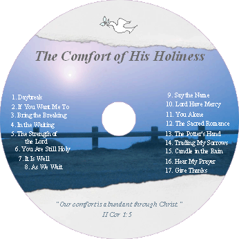 A cd cover with the words " the comfort of his holiness ".