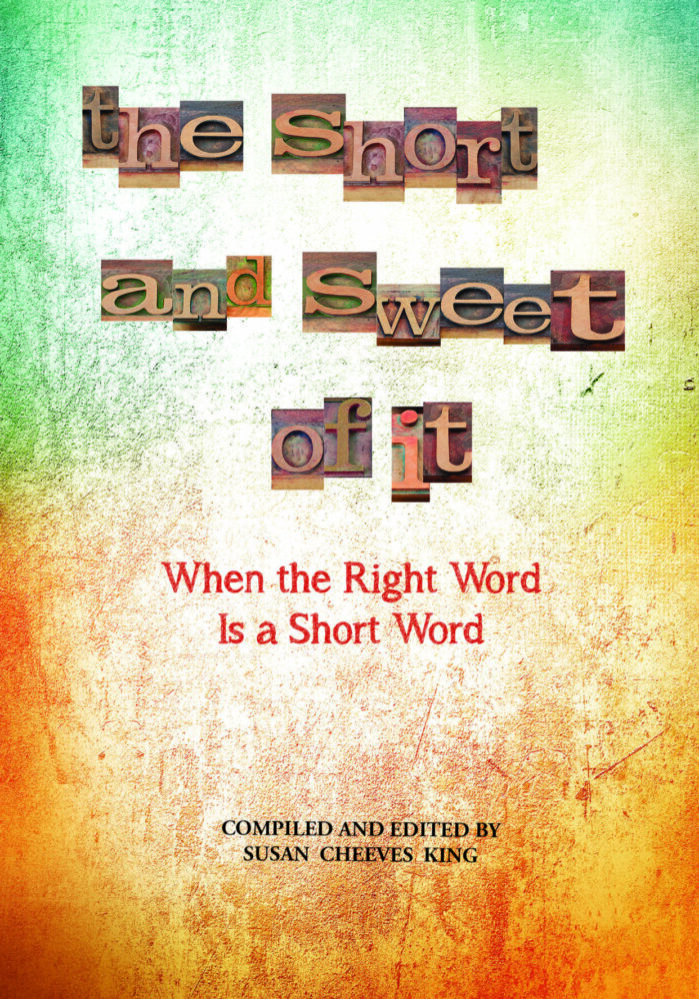 A book cover with the words " to short and sweet of it " written in block letters.